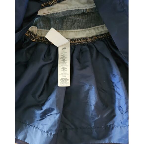 Osh Kosh Skirted Tulle Navy Blue Overalls sz 24M - Picture 5 of 5